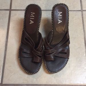 Mia open toe heels size 7